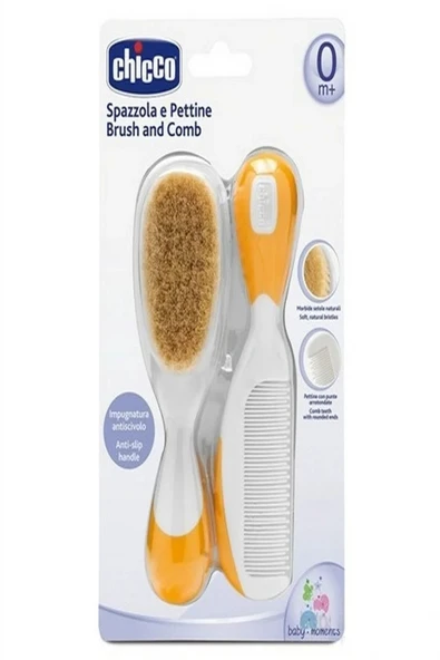 Chicco Fırca Ve Tarak Setı Turuncu 0 Ay+ ürün görseli 1