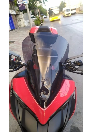 Zeus Motor 2015-18 Ducati Multistrada 1200 Ön Cam 51Cm 4Mm Koyu Füme Motosiklet Camı ürün görseli 1