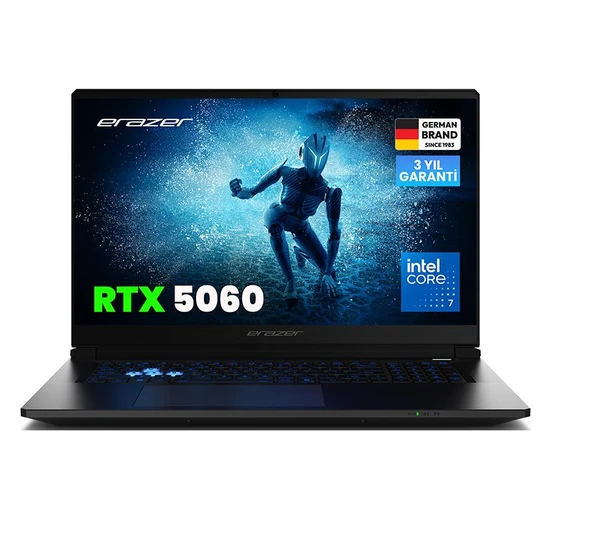 ERAZER Defender 17 P1 MD600008 Core 7-240H 32GB 2TB RTX5060 17.3" DOS ürün görseli 1