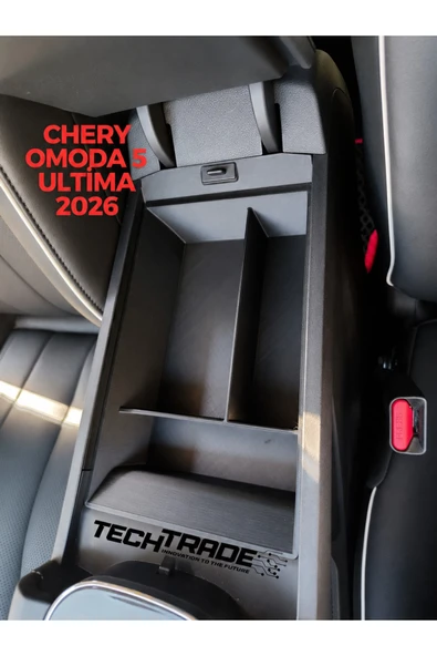 Chery Omoda 5 Ultima 2026 Kolçak Organizer-3 Bölmeli Siyah (OMODA 5'E UYUMLU DEĞİLDİR.) ürün görseli 1