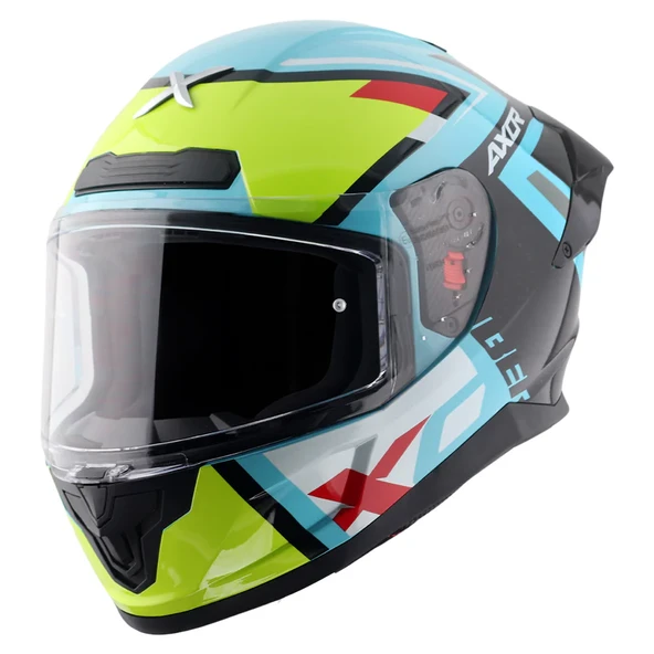 Axor Saber X Sports Kapalı Kask (Renk: Siyah Neon Sarı) ürün görseli 1