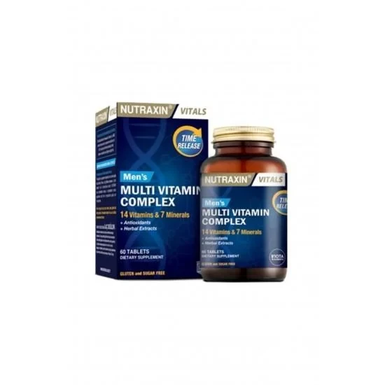 NUTRAXİN MULTİVİTAMİN MİNERAL COMPLEX ERKEK 60 TABLET ürün görseli 1