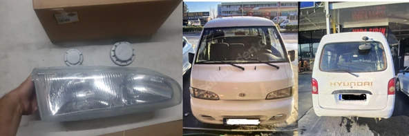 Hyundai H100 Minibüs panelvan (1996-2004) Ön Far  ayfar 505508R SAĞ YOLCU TARAFI 1996 ve sonrasına uyar ilk çıkan modele uymaz ürün görseli 1