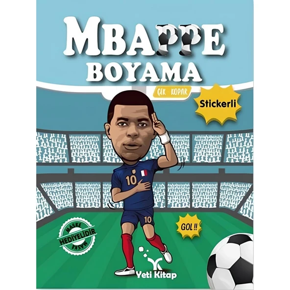 MBappe Çıkartmalı Maskeli Boyama Kitabı ürün görseli 1