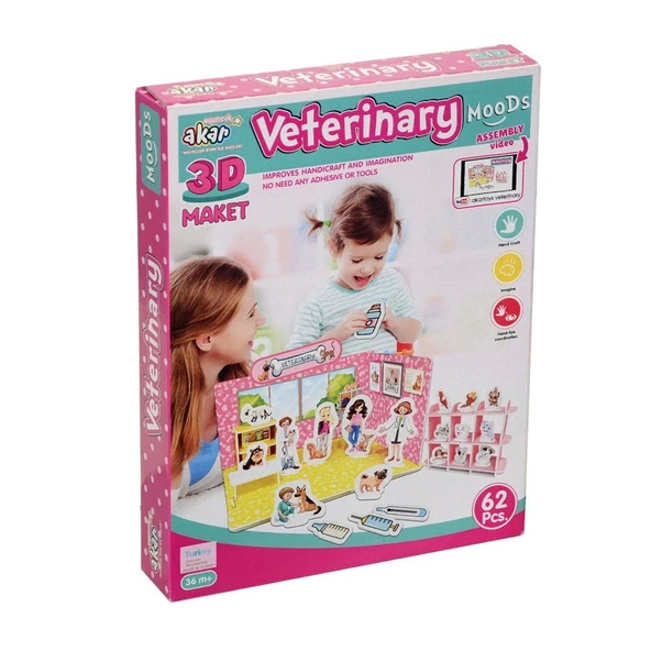 Veteriner Maket 3 Boyutlu Puzzle ürün görseli 1