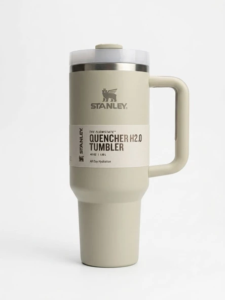 Stanley Quencher H2.o Flowstate Tumbler Pipetli Termos 1.18L BEJ ürün görseli 1