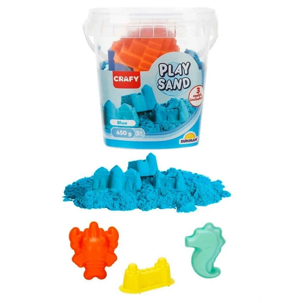 Oyun Kumu Seti Mavi 450 g ürün görseli 1