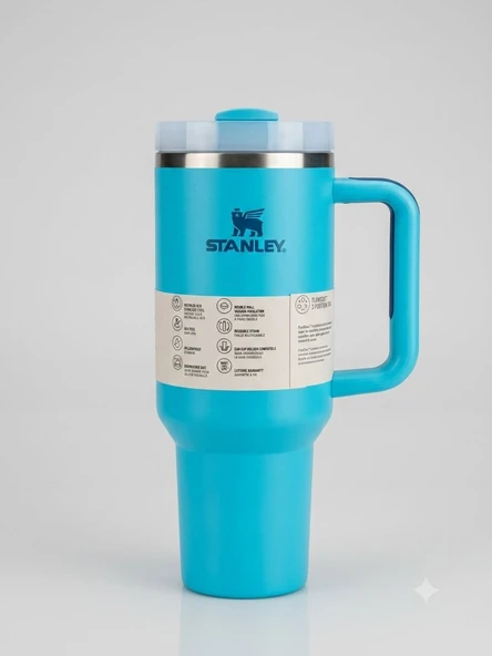 Stanley Quencher Pipetli Termos Bardak 1.18 Lt Mavi ürün görseli 1
