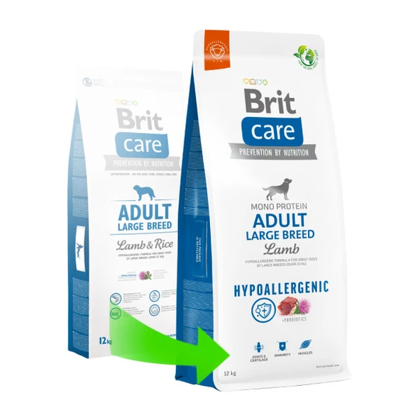 Brit Care Hypoallergenic Mono Protein Kuzulu Büyük Irk Yetişkin Köpek Maması 12 Kg ürün görseli 1