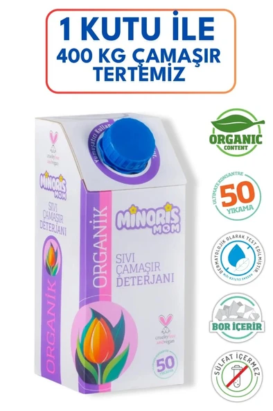 MOM Organik Sıvı Çamaşır Deterjanı 1 Lt 50 Yıkama ürün görseli 1