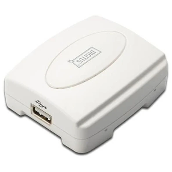 Digitus DN-13003-2 1 port Fast Ethernet Print Server, 1 x Usb ürün görseli 1