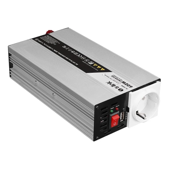 S-link SL-600W 600W DC12V-AC230V İnverter ürün görseli 1