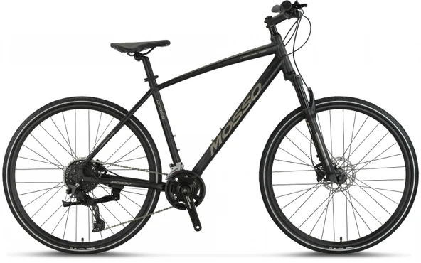 MOSSO LEGARDA-PRO-X20-MSM ERKEK ŞEHİR BİSİKLETİ 510H HD 28 JANT 20 VİTES SİYAH ANTRASİT ürün görseli 1