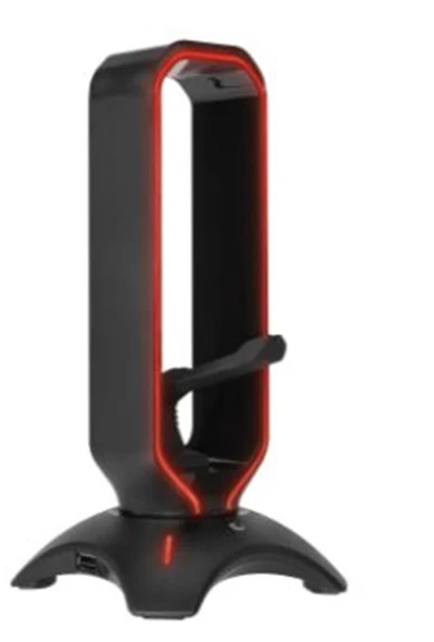 Rampage RM-H66 GUARD Siyah RGB Işıklı 2-Usb Port Kulaklık İçin Stand ürün görseli 1