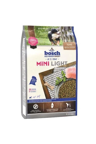 Bosch Bosch Mini Light Glutensiz Kümes Hayvanlı Köpek Maması 2,5 Kg ürün görseli 1