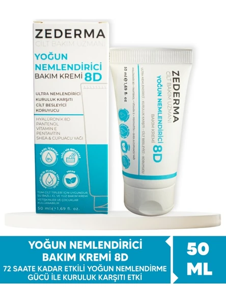 Zederma 72 Saate Kadar Etkili Yoğun Nemlendirici Bakım Kremi 8d 50 ml ürün görseli 1