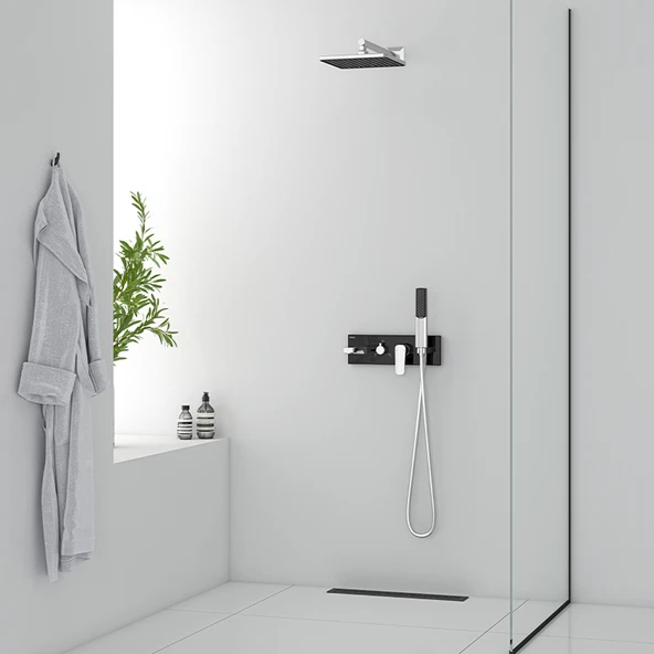 Life 3 Yönlü Ank. Set-Krom&Siyah Cam - Resim 3
