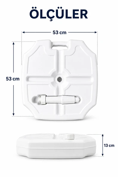 Şemsiye Bidonu Beyaz 32 litre - Resim 2