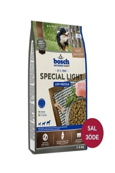 Bosch Special Light Extra Düşük Kalorili Yetişkin Köpek Maması 2,5 Kg ürün görseli 1