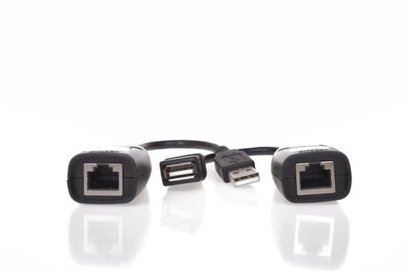 Vcom CU824 USB RJ45 Extender Plastik 45m Uzatıcı ürün görseli 1