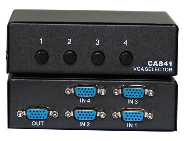 Vcom DD174 4-1 Port Manuel 350MHz Metal Vga Switch ürün görseli 1