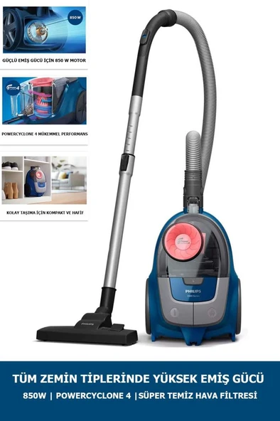 Philips XB2123/09 2000 Serisi 850 W Toz Torbasız Süpürge ürün görseli 1