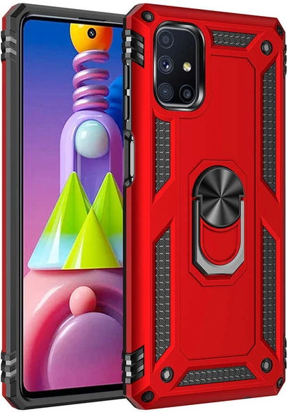 Galaxy M51 Kılıf Mnc Vega Kapak-Kırmızı ürün görseli 1