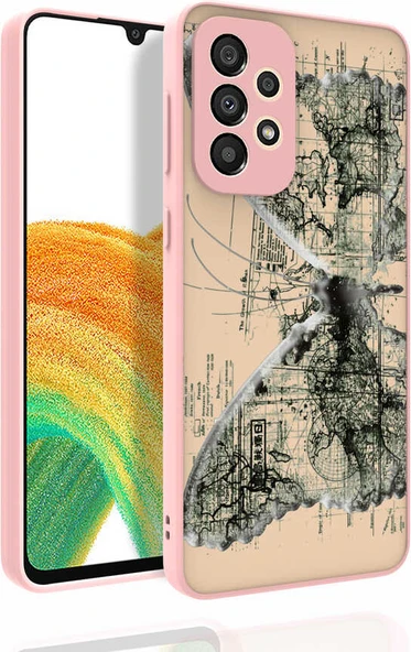 Galaxy A33 5g Kılıf Desenli Kamera Korumalı Parlak Mnc Nora Kapak-No4 ürün görseli 1