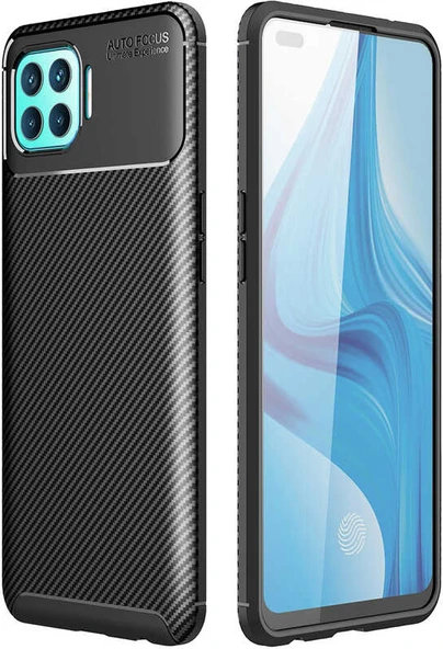 Oppo Reno 4 Lite Kılıf Mnc Negro Silikon Kapak-Siyah ürün görseli 1