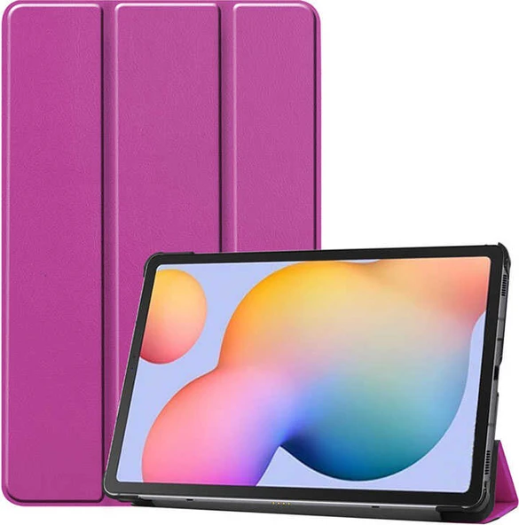 Galaxy Tab S7 T870  Uyumlu Mnc Smart Cover Standlı 1-1 Kılıf-Mor ürün görseli 1