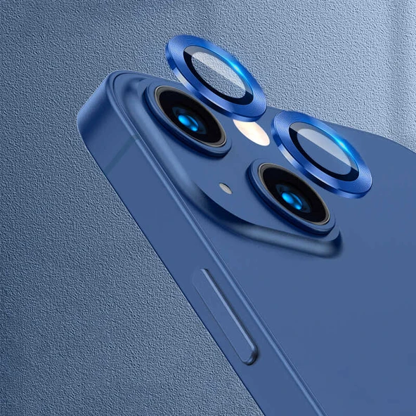 iPhone 13 Mini Uyumlu Mnc Cl-07 Kamera Lens Koruyucu-Lacivert ürün görseli 1