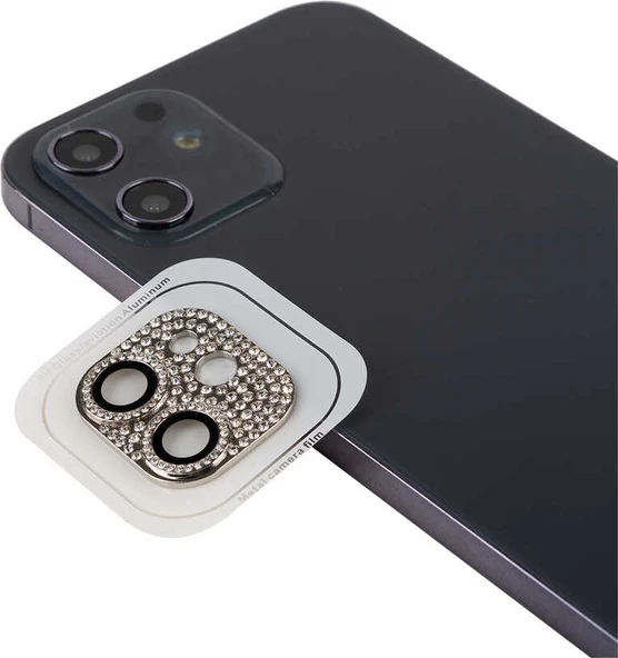 iPhone 12 Uyumlu Mnc Cl-08 Kamera Lens Koruyucu-Gümüş ürün görseli 1