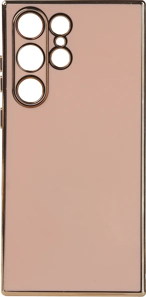 Galaxy S23 Ultra Kılıf Mnc Bark Kapak-Rose Gold ürün görseli 1