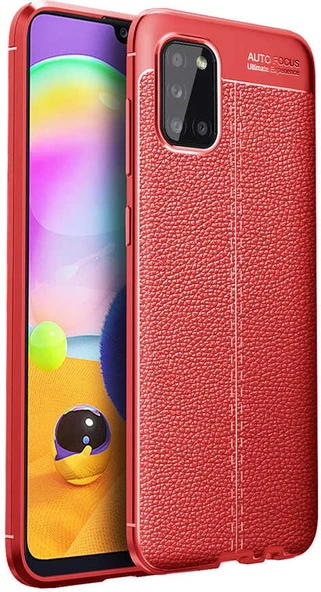Galaxy A02S Kılıf Mnc Niss Silikon Kapak-Kırmızı ürün görseli 1