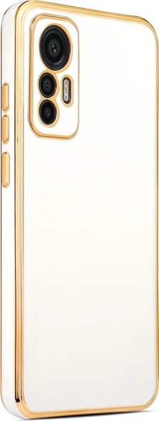 Xiaomi Xiaomi 12 Lite Kılıf Mnc Bark Kapak-Beyaz ürün görseli 1