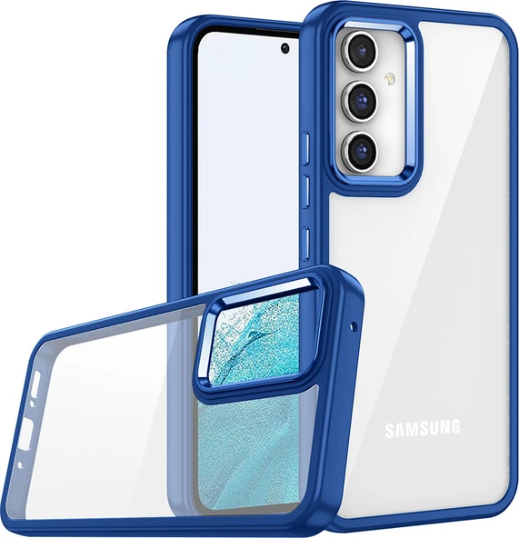 Galaxy A14 Kılıf Mnc Flora Kapak-Lacivert ürün görseli 1