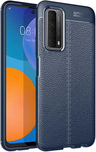 Huawei P Smart 2021 Kılıf Mnc Niss Silikon Kapak-Lacivert ürün görseli 1