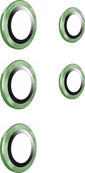 Galaxy S22 Ultra Uyumlu Mnc Kamera Lens Koruyucu-Yeşil ürün görseli 1