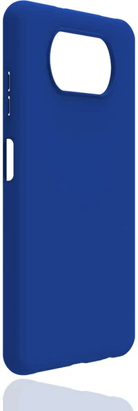 Xiaomi Poco X3 Kılıf Mnc Biye Silikon-Mavi ürün görseli 1