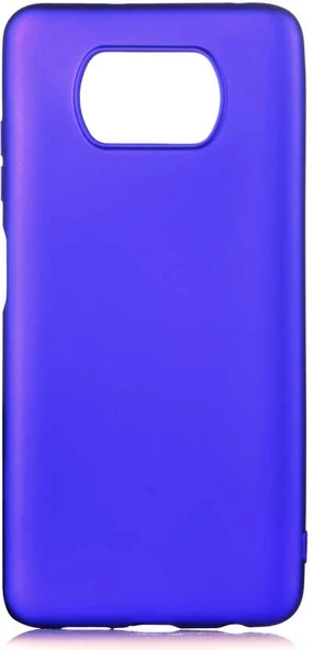 Xiaomi Poco X3 Kılıf Mnc Premier Silikon Kapak-Saks Mavi ürün görseli 1