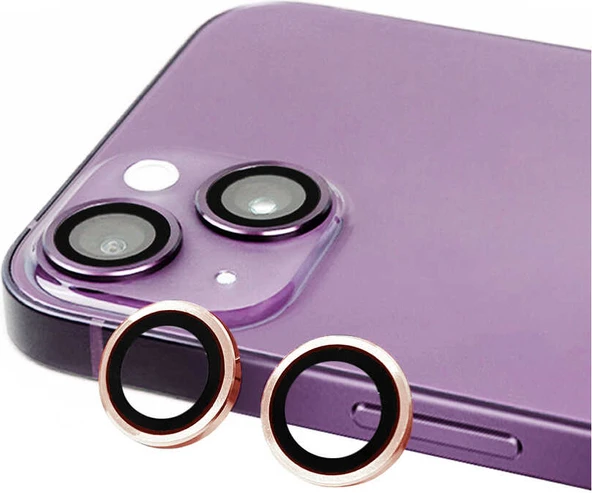 iPhone 15 Uyumlu Mnc Cl-07 Kamera Lens Koruyucu-Pembe ürün görseli 1