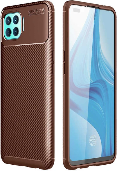 Oppo Reno 4 Lite Kılıf Mnc Negro Silikon Kapak-Kahverengi ürün görseli 1