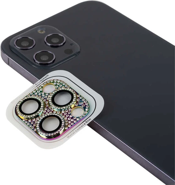 iPhone 12 Pro Max Uyumlu Mnc Cl-08 Kamera Lens Koruyucu-Colorful ürün görseli 1