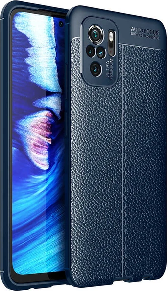 Xiaomi Redmi Note 10S Kılıf Mnc Niss Silikon Kapak-Lacivert ürün görseli 1