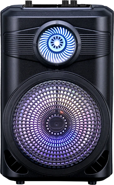 Mnc GD-904 Dijital LED Göstergeli Fm Radyolu Mikrofonlu Rgb Tws 8 Inç Stereo Bass Kablosuz Karaoke ürün görseli 1