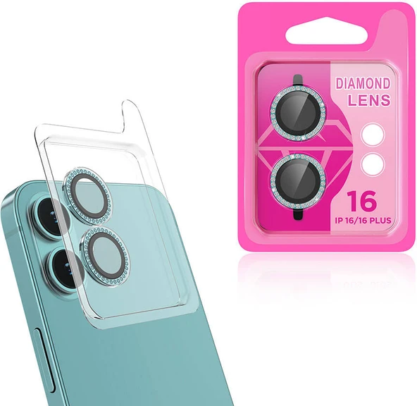 Apple iPhone 16 Plus Mnc Cl-06 Kamera Lens Koruyucu-Açık Yeşil ürün görseli 1