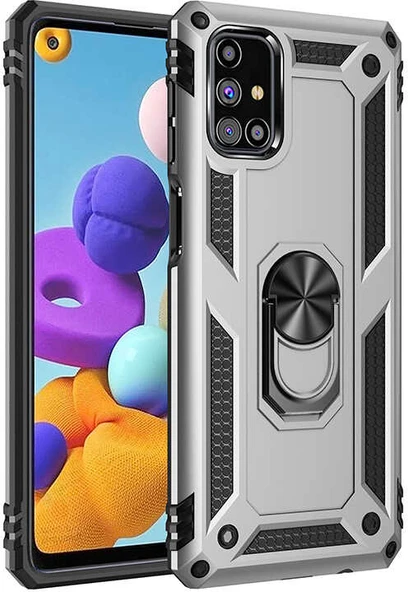 Galaxy M31S Kılıf Mnc Vega Kapak-Gri ürün görseli 1