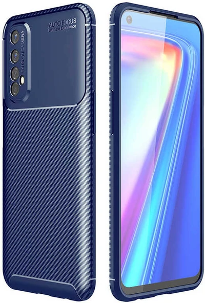 Realme 7 Kılıf Mnc Negro Silikon Kapak-Lacivert ürün görseli 1