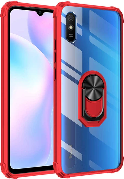 Xiaomi Redmi 9A Kılıf Mnc Mola Kapak-Kırmızı ürün görseli 1