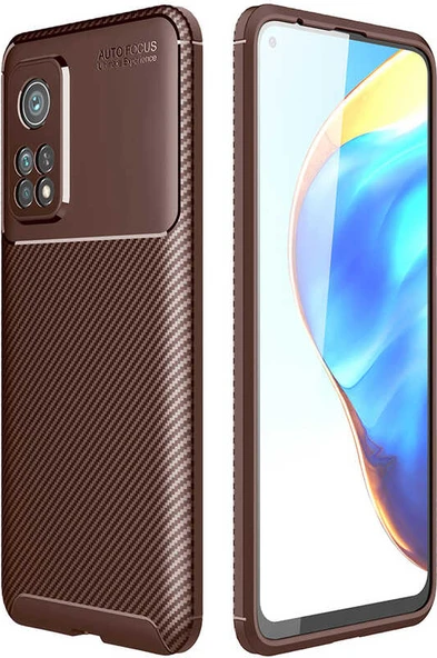 Xiaomi Mi 10T Pro 5g Kılıf Mnc Negro Silikon Kapak-Kahverengi ürün görseli 1